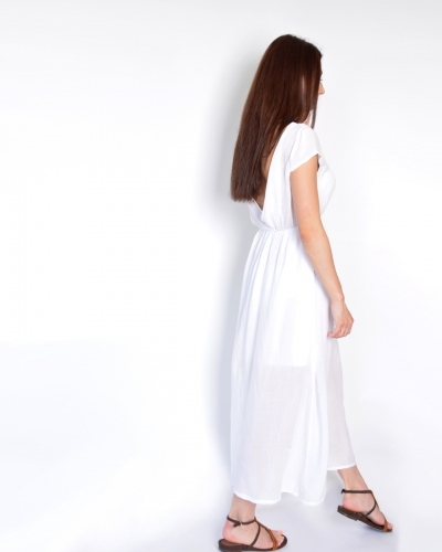 Платье длинное белое