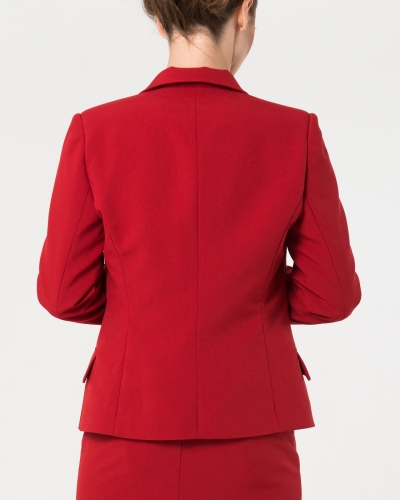 Пиджак офисный красный